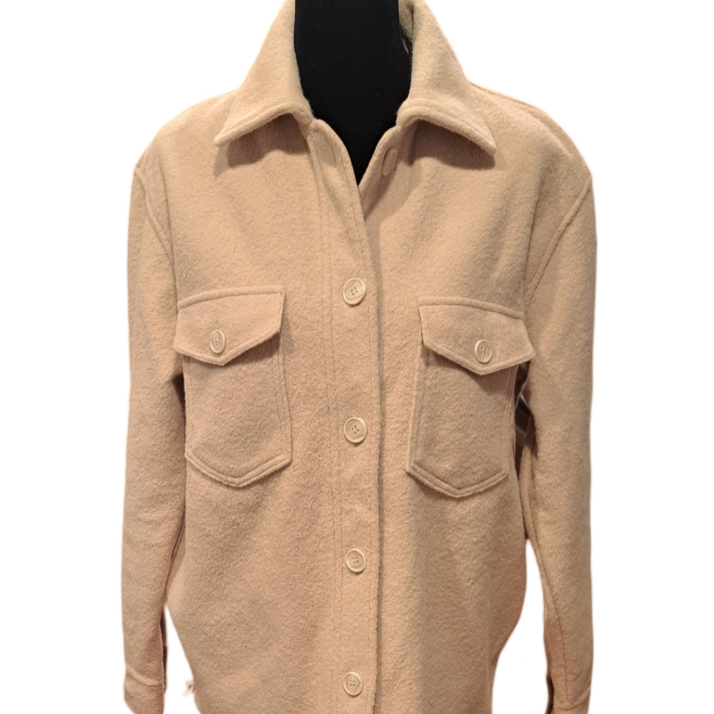 Joie Button Down Sherpa Shacket - image 8